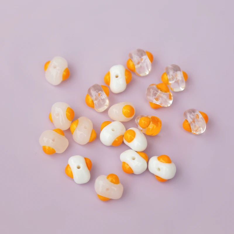 2pcs Handmade Lampwork Fried Eggs Beads About 10x14mm Loose Spacer Lampwork Glass Bead For Jewelry Making DIY Bracelet Earring
2pcs Handmade Lampwork Fried Eggs Beads About 10x14mm Loose Spacer Lampwork Glass Bead For Jewelry Making DIY Bracelet Earring