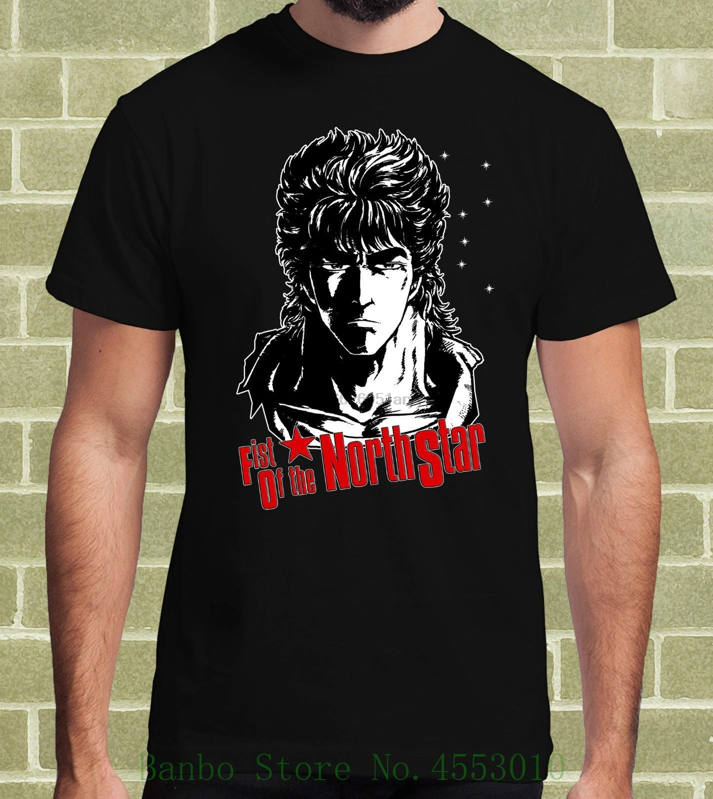 Ken Il Guerriero Ken Shiro Hokuto No Ken Cartoon T Shirt Per Uomo E Bambino Tops Tees Men 100% Cotton