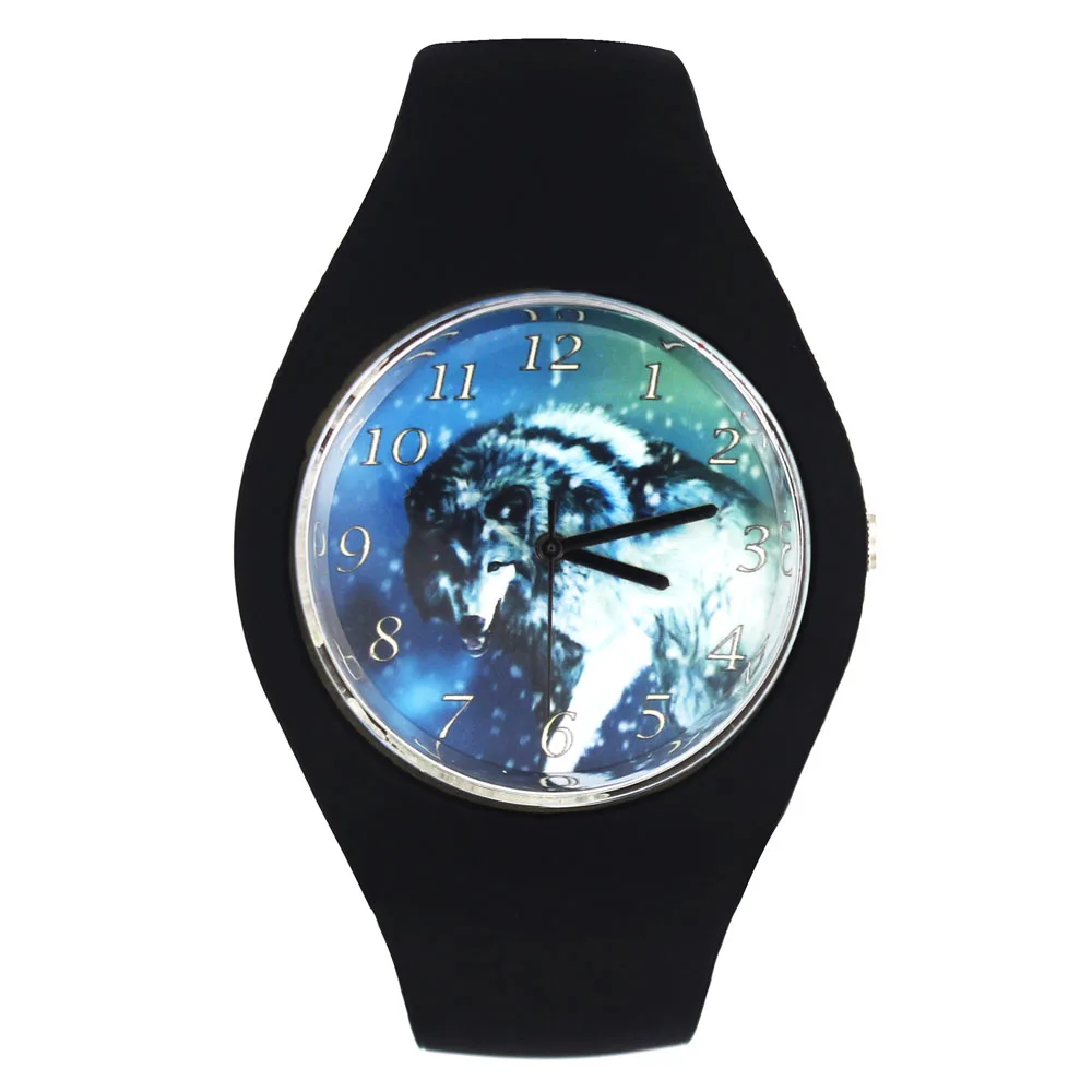Модные Спортивные кварцевые наручные часы с силиконовым ремешком изображением