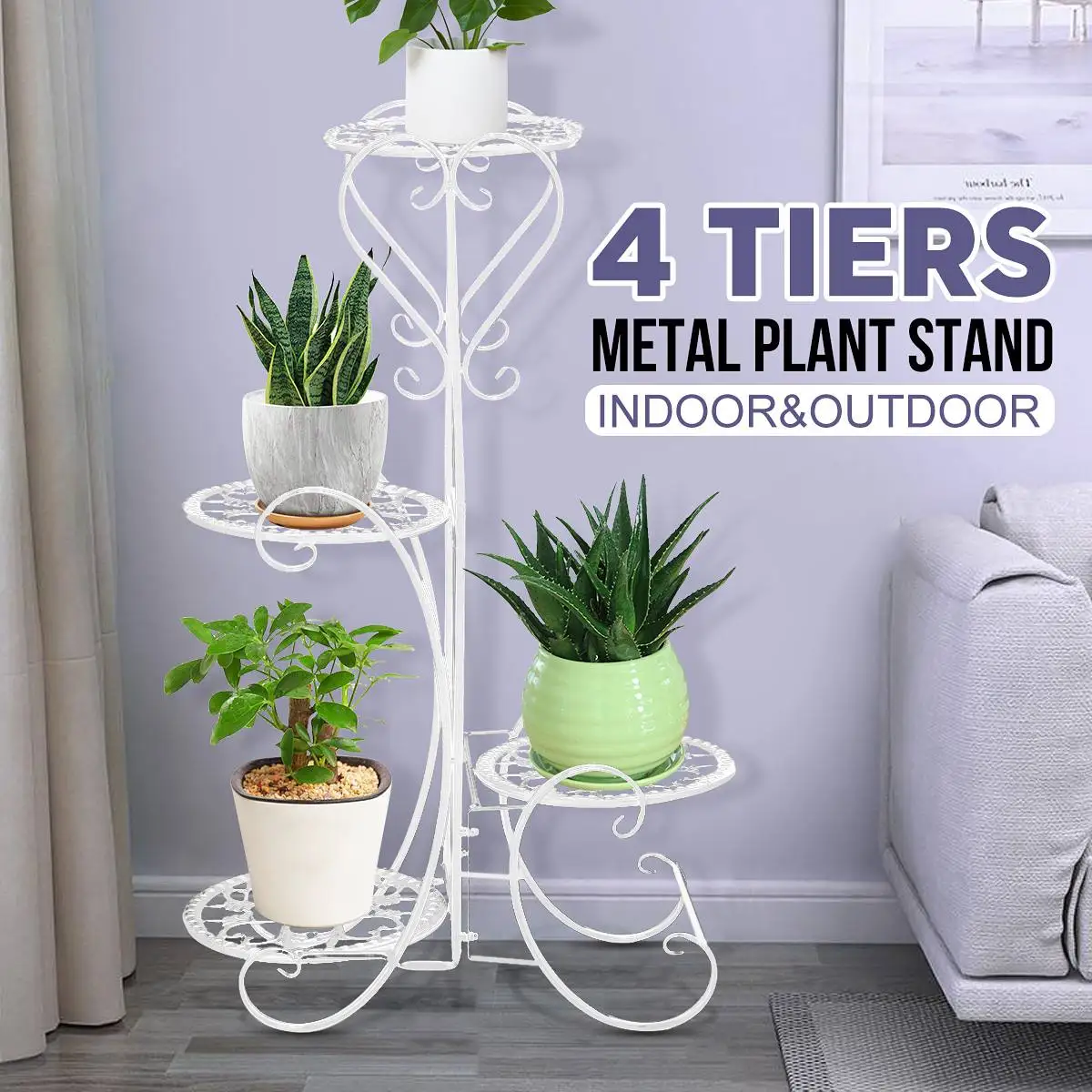 4 Tier Metal Shelves Flower Pot Plant Stand Flower Plant Display Stand Rack Indoor Outdoor Garden Patio Base Holder Shelf New
4 Tier Metal Shelves Flower Pot Plant Stand Flower Plant Display Stand Rack Indoor Outdoor Garden Patio Base Holder Shelf New