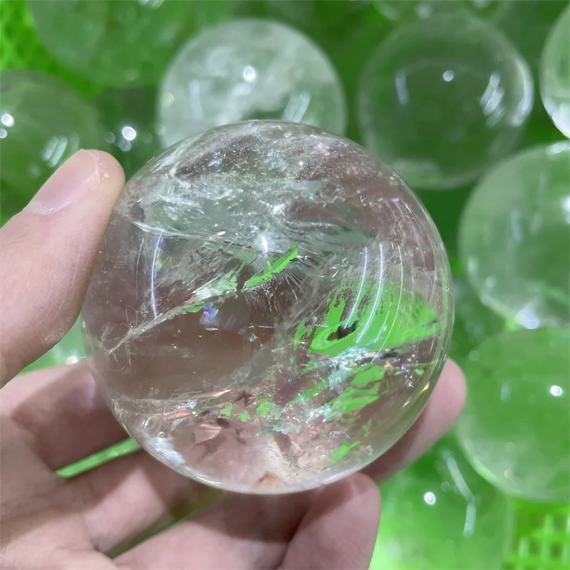 Natural Clear White Crystal Quartz Sphere Ball Specimen Collection Healing 1pcs
Natural Clear White Crystal Quartz Sphere Ball Specimen Collection Healing 1pcs