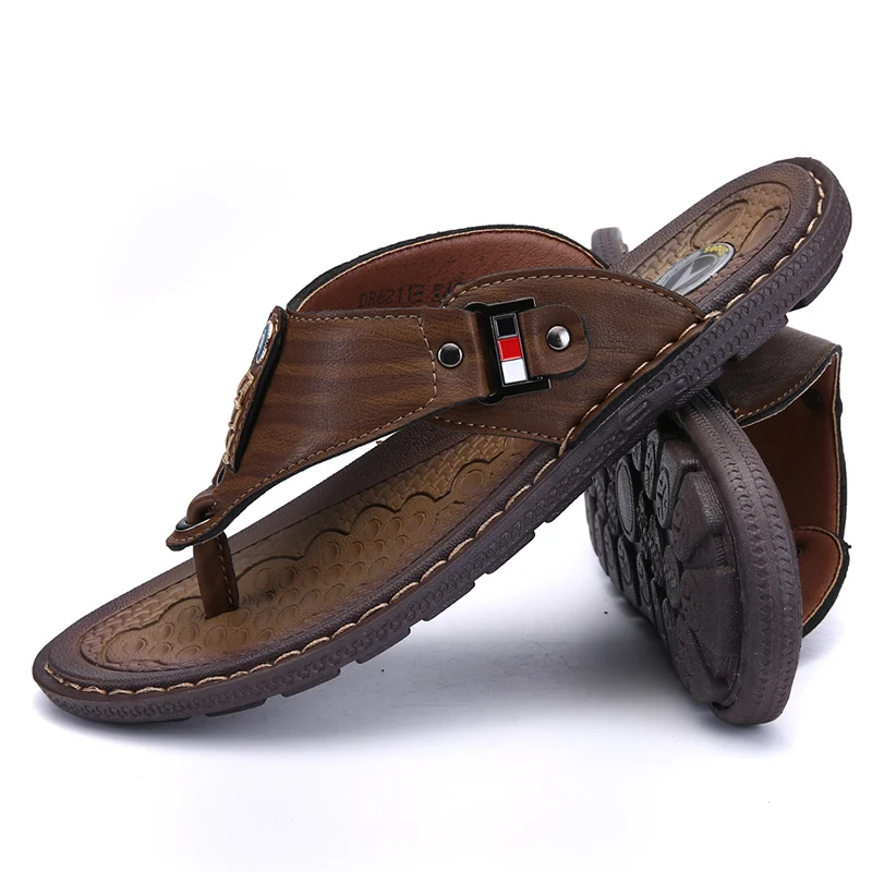 2021 Summer Beach Men Flip Flops Pu Leather Slippers Male Flats Sandals outdoor Rubber Thong Beach Shoes Men Leather Brand New
2021 Summer Beach Men Flip Flops Pu Leather Slippers Male Flats Sandals outdoor Rubber Thong Beach Shoes Men Leather Brand New