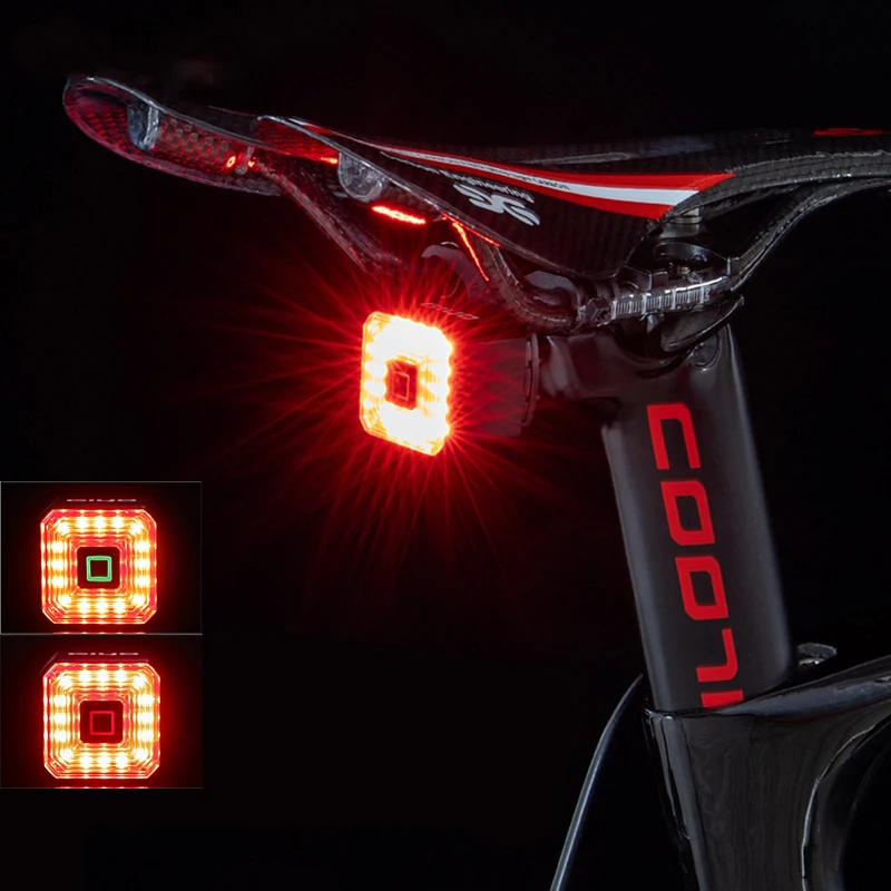 Bicycle Taillight Bicycle Smart Auto Brake Sensing Light IPx6 Waterproof USB Charge Cycling Light MTB Bike Road Car Taillights
Bicycle Taillight Bicycle Smart Auto Brake Sensing Light IPx6 Waterproof USB Charge Cycling Light MTB Bike Road Car Taillights