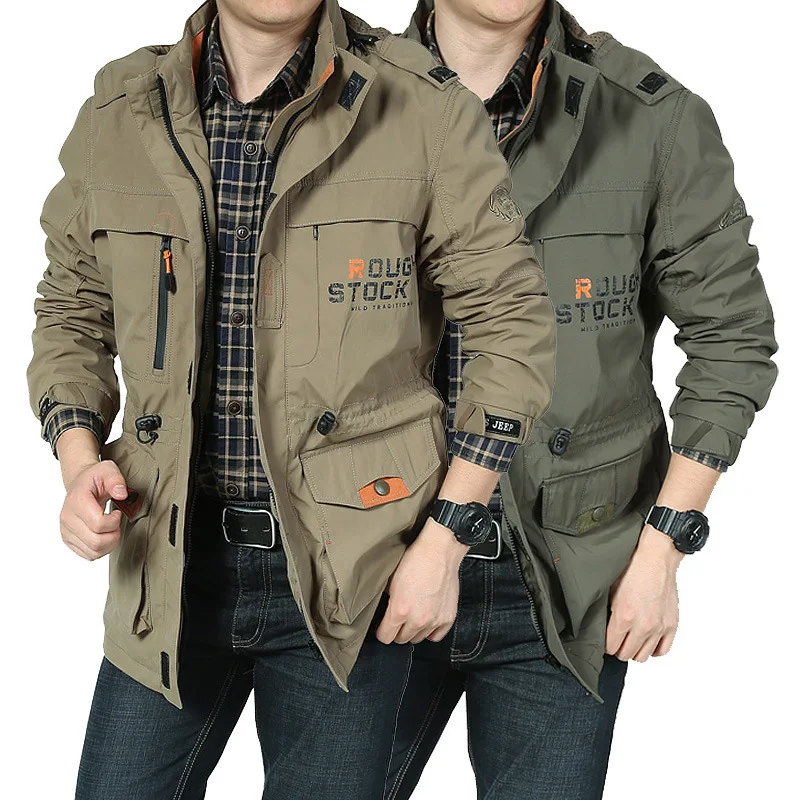 Late autumn men's jacket outdoor hiking windbreaker hooded jacket fashion military pilots assault windproof men's clothing
Late autumn men's jacket outdoor hiking windbreaker hooded jacket fashion military pilots assault windproof men's clothing