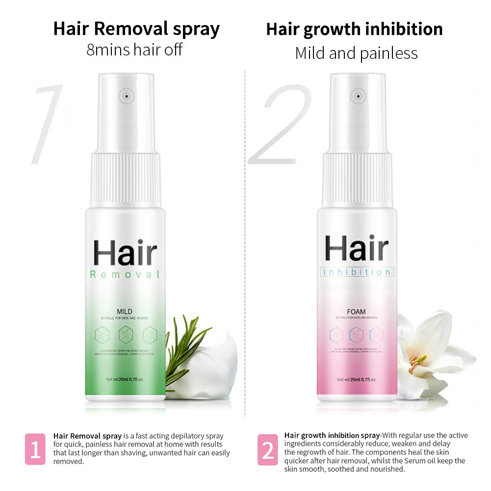 20ml Permanent Natural Hair Growth Inhibitor Depilatory Spray Skin Repair Painless Removal Smooth Effective Nourishing Body Care
20ml Permanent Natural Hair Growth Inhibitor Depilatory Spray Skin Repair Painless Removal Smooth Effective Nourishing Body Care