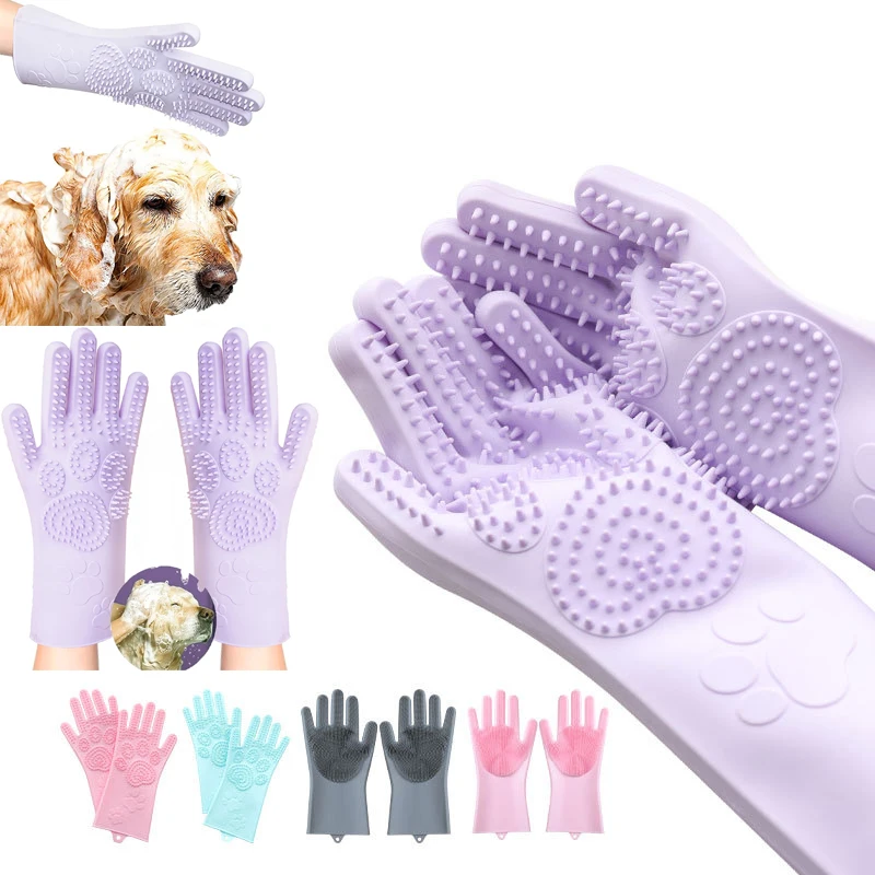 Pet Grooming Gloves Long Washing Glove Scrubber for Bathing Shedding Dog Cat Bath Mitt Silicone Brush Shampooing Hair Remover
Pet Grooming Gloves Long Washing Glove Scrubber for Bathing Shedding Dog Cat Bath Mitt Silicone Brush Shampooing Hair Remover