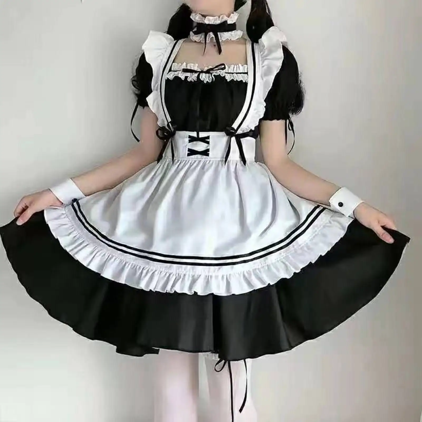 Sexy Cute Black and White Maid Dress Role Play Costume Cosplay Anime Uniform Temptation Suit
Sexy Cute Black and White Maid Dress Role Play Costume Cosplay Anime Uniform Temptation Suit