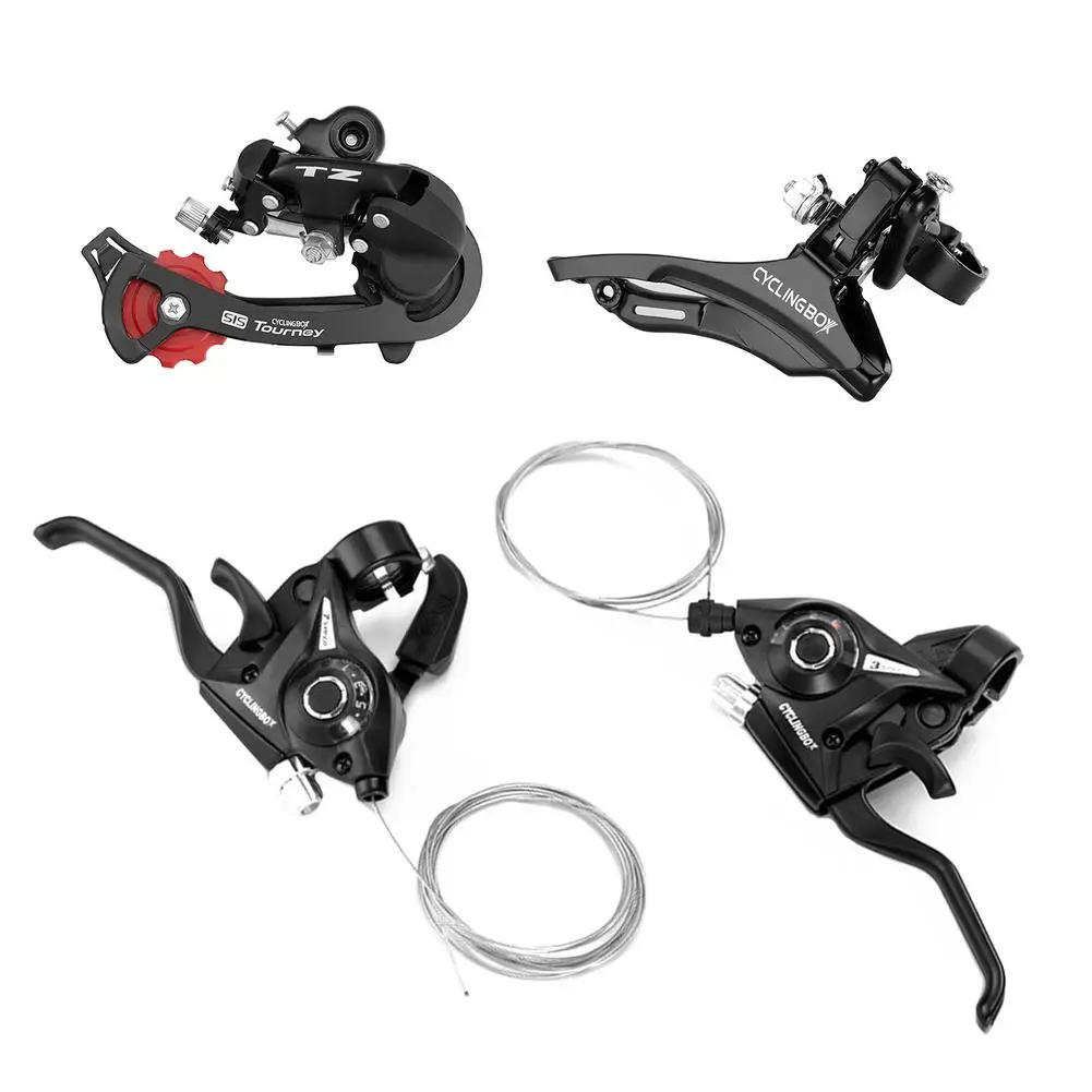 Bicycle Transmission Set One-Piece Riding Equipment For Bike 21 Speed Bicycle Shifter Levers Brake Cycling Disc Handle Brake
Bicycle Transmission Set One-Piece Riding Equipment For Bike 21 Speed Bicycle Shifter Levers Brake Cycling Disc Handle Brake