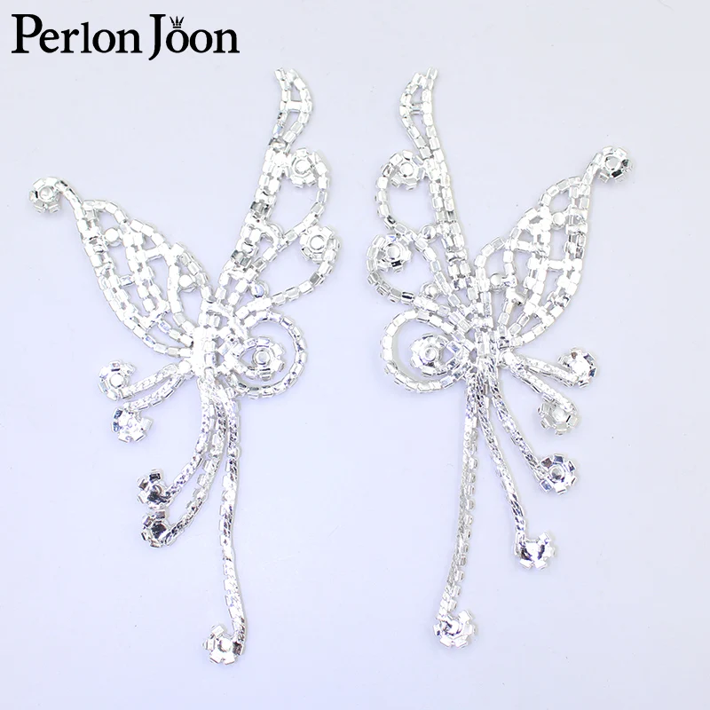 1 Pair DIY butterfly of flowers fringe rhinestone applique crystal sewing for Bridal Ears shoulder decoration accessories YHX086
1 Pair DIY butterfly of flowers fringe rhinestone applique crystal sewing for Bridal Ears shoulder decoration accessories YHX086