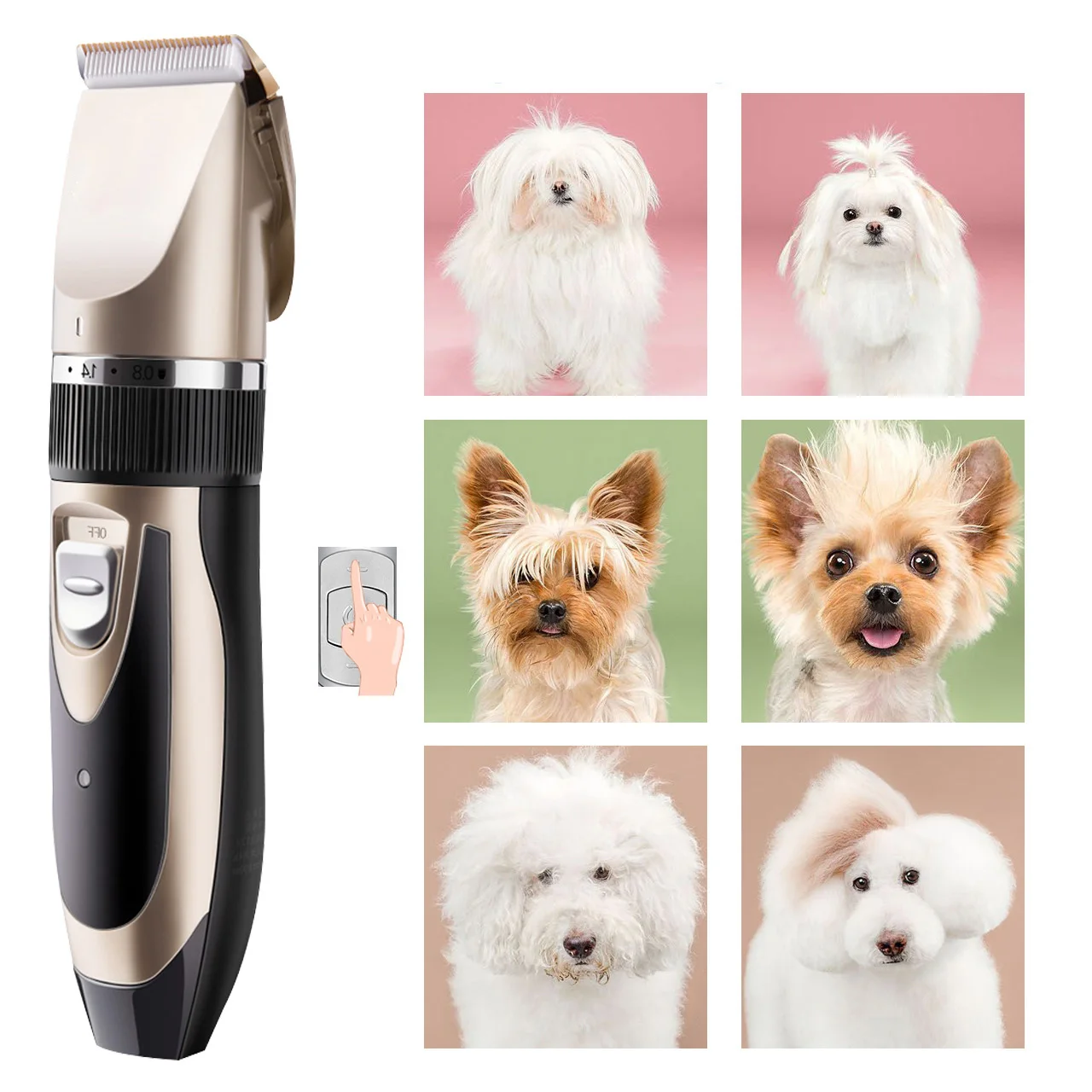 Professional Pet Dog Hair Trimmer Animal Grooming Clippers Low-noise Cat Cutter Machine Shaver Electric Scissor Clipper
Professional Pet Dog Hair Trimmer Animal Grooming Clippers Low-noise Cat Cutter Machine Shaver Electric Scissor Clipper