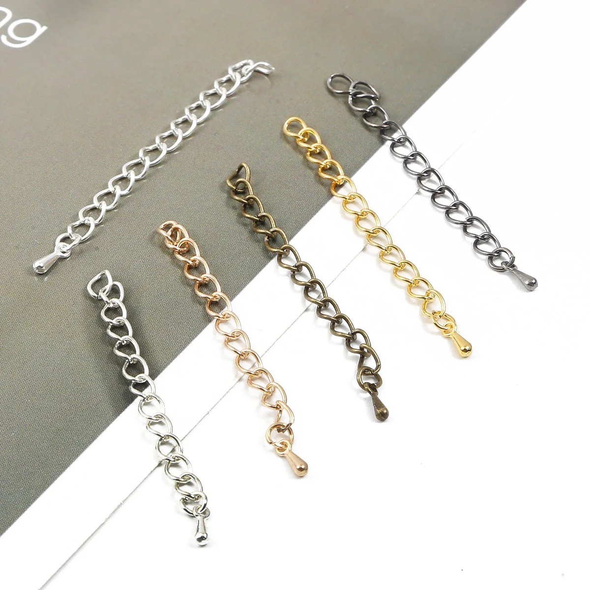 10/20/30pcs 55mm Extended Extension Tail Chain Connector for DIY Jewelry Making Ends Bracelet Necklace Accessories
10/20/30pcs 55mm Extended Extension Tail Chain Connector for DIY Jewelry Making Ends Bracelet Necklace Accessories