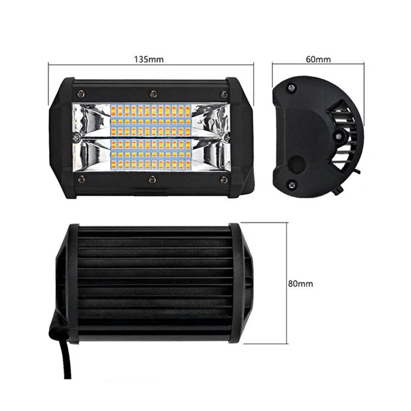 1X5 Inch Working Cube Side Spotlight LED Strip Pod White And Amber Strobe Light SUV Off-road Vehicle Inspection Spotlight
1X5 Inch Working Cube Side Spotlight LED Strip Pod White And Amber Strobe Light SUV Off-road Vehicle Inspection Spotlight