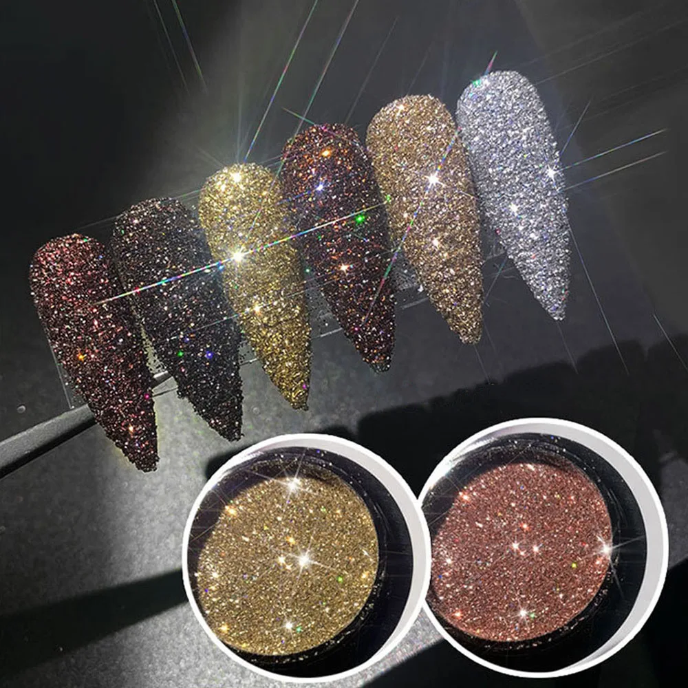 6Jars/Set Glitter Nail Art Astringency Diamond Crystal Powder UV Gel Polish Sparkly DIY Charms Brown Nail Glitter Powder Tr#023
6Jars/Set Glitter Nail Art Astringency Diamond Crystal Powder UV Gel Polish Sparkly DIY Charms Brown Nail Glitter Powder Tr#023