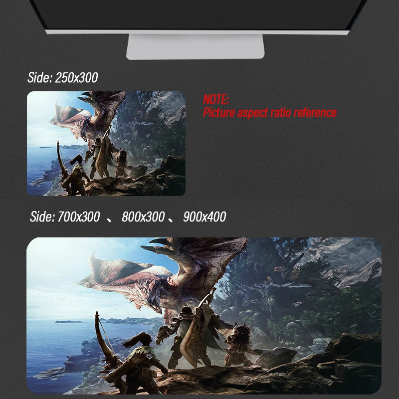 Monster Hunter Mouse Pad Art Large Overlock Edge Mat Rubber Speed PC Computer Gaming Mousepad Waterproof Desk Keyboard Mat
Monster Hunter Mouse Pad Art Large Overlock Edge Mat Rubber Speed PC Computer Gaming Mousepad Waterproof Desk Keyboard Mat