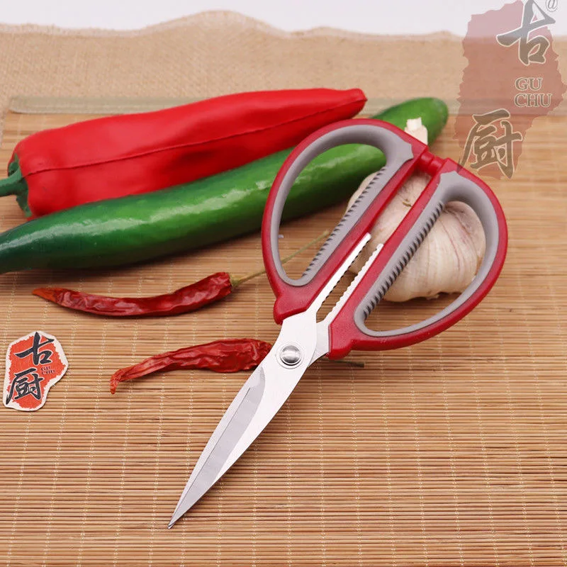 Multifunctional household stainless steel kitchen scissors with aluminum alloy handle powerful chicken bone scissors
Multifunctional household stainless steel kitchen scissors with aluminum alloy handle powerful chicken bone scissors