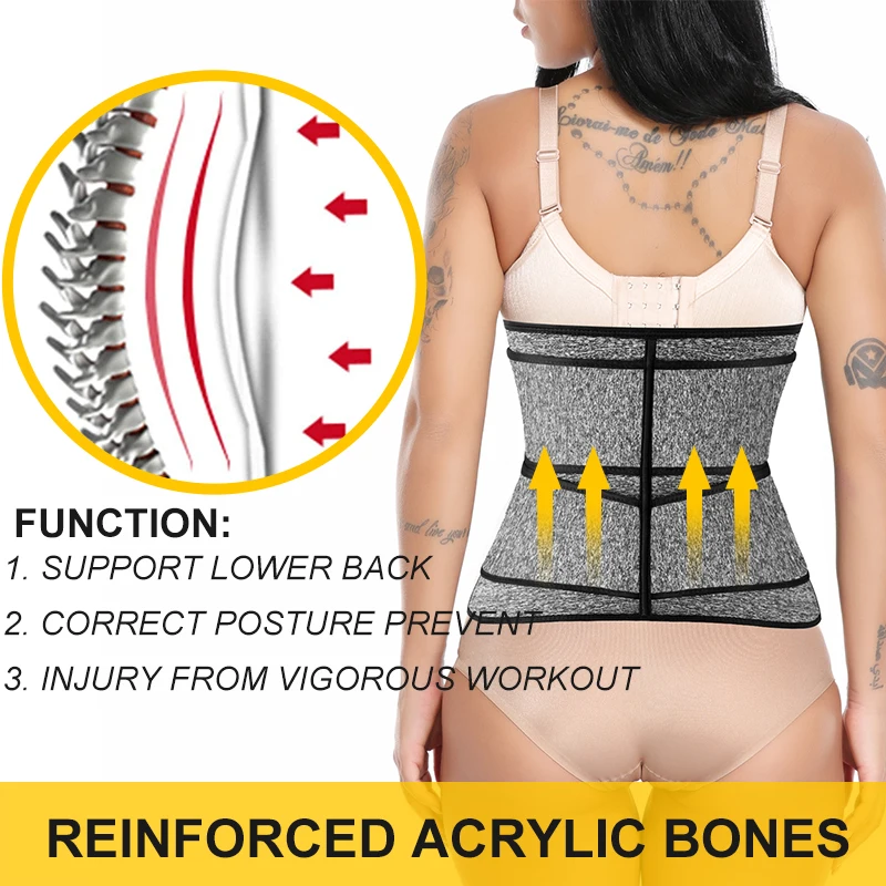 Faja-Faja moldeadora de neopreno para Sauna, cors de entrenamiento de cintura, cinturn para el sudor para mujer, recortador de
Faja-Faja moldeadora de neopreno para Sauna, cors de entrenamiento de cintura, cinturn para el sudor para mujer, recortador de