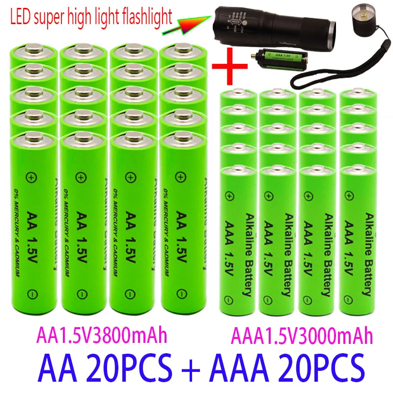 AA/AAA Rechargeable 1.5V 3800MAh And 3000MAh Alkaline Batteries Electronic Equipment For Flashlight MP3 Backup Battery
AA/AAA Rechargeable 1.5V 3800MAh And 3000MAh Alkaline Batteries Electronic Equipment For Flashlight MP3 Backup Battery