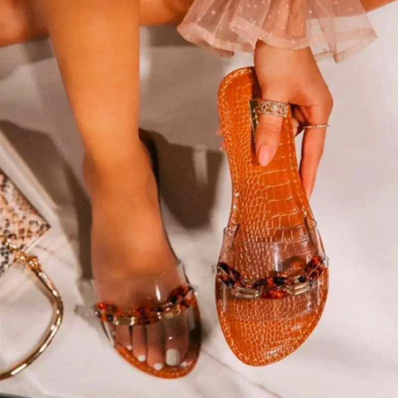2021 Summer New Women's Sandals Leather Fashion Lady's Slipper Flat With Ladies Bright Color Beach Outdoor Trend Shoes
2021 Summer New Women's Sandals Leather Fashion Lady's Slipper Flat With Ladies Bright Color Beach Outdoor Trend Shoes