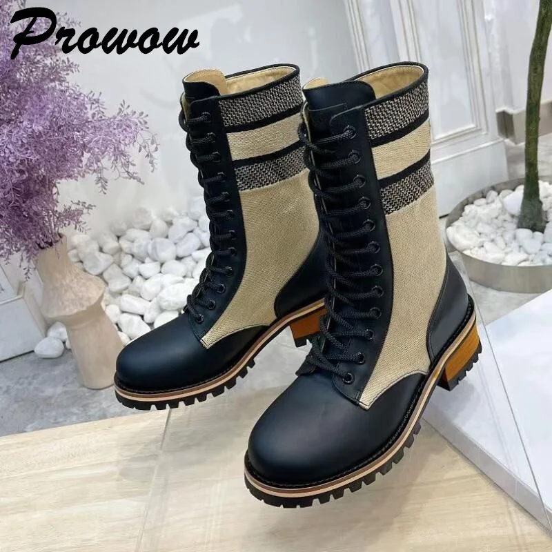 Prowow New Genuine Leather Lace Up Ankle Heel Boots Winter Designer Brand Boots Female Women Black Shoes
Prowow New Genuine Leather Lace Up Ankle Heel Boots Winter Designer Brand Boots Female Women Black Shoes