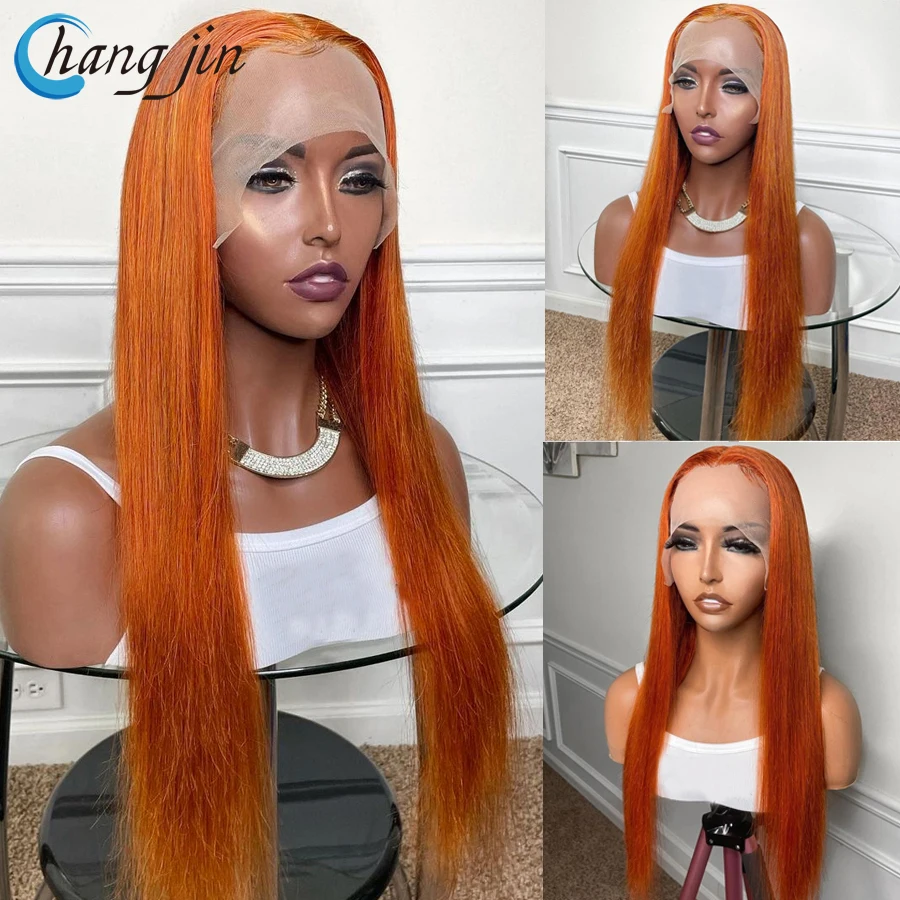 Changjin Ginger Orange Color 13X4 Lace Front Wigs For Women Brazilian Remy Human Hair Wigs 4x4 Closure Straight Hair Wigs
Changjin Ginger Orange Color 13X4 Lace Front Wigs For Women Brazilian Remy Human Hair Wigs 4x4 Closure Straight Hair Wigs