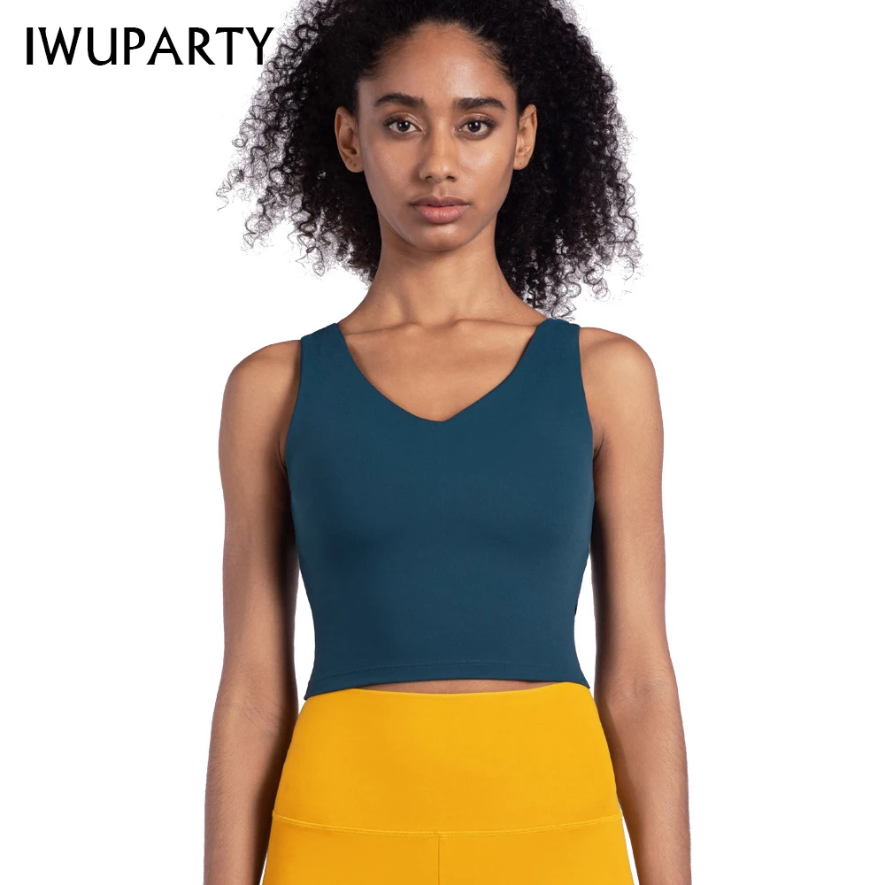 IWUPARTY Sexy V-neck High Impact Padded Sports Bra Fitness Clothing Workout Crop Top Gym Yoga Bra Push Up Brassiere Sport Femme
IWUPARTY Sexy V-neck High Impact Padded Sports Bra Fitness Clothing Workout Crop Top Gym Yoga Bra Push Up Brassiere Sport Femme