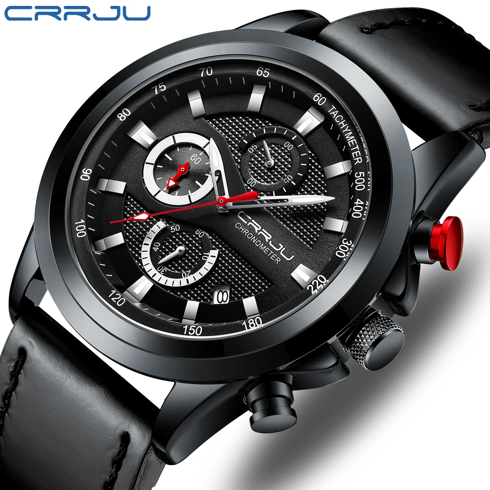 2021 CRRJU New Men Watches Top Brand Luxury Big Dial Military Quartz Watch Leather Waterproof Sport Wristwatch Relogio Masculino
2021 CRRJU New Men Watches Top Brand Luxury Big Dial Military Quartz Watch Leather Waterproof Sport Wristwatch Relogio Masculino