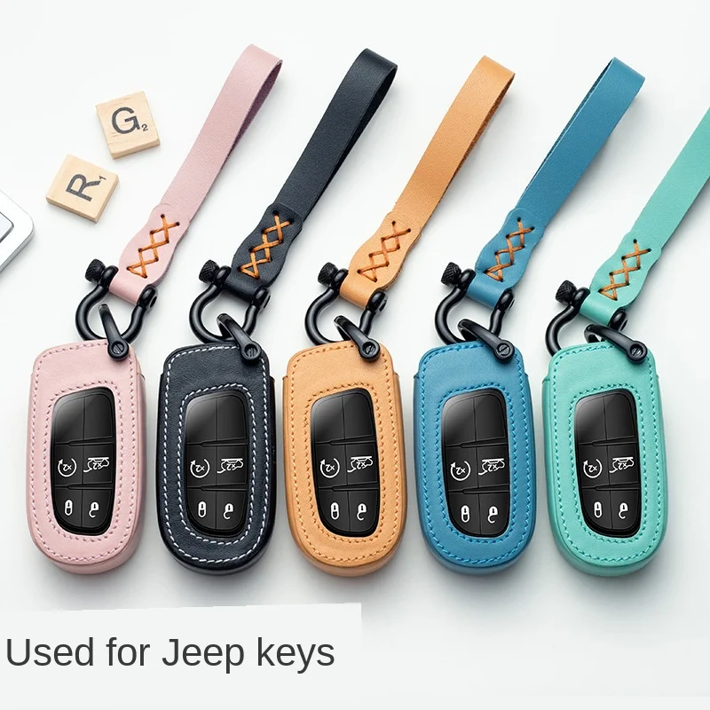 For Jeep Grand Cherokee Chrysler 300C Renegade Compass Dodge for Chrysler 200 300 Leather Car Smart Key case Cover Keychain
For Jeep Grand Cherokee Chrysler 300C Renegade Compass Dodge for Chrysler 200 300 Leather Car Smart Key case Cover Keychain