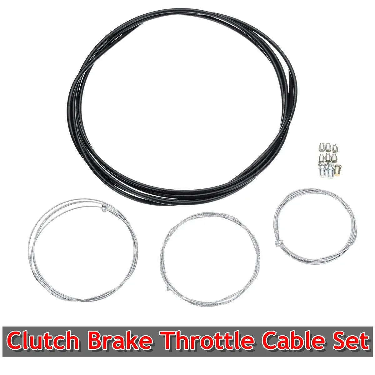 Universal Motorcycle 60'' Clutch Brake + 54'' Throttle Cable Harness Set Replacement Kit
Universal Motorcycle 60'' Clutch Brake + 54'' Throttle Cable Harness Set Replacement Kit
