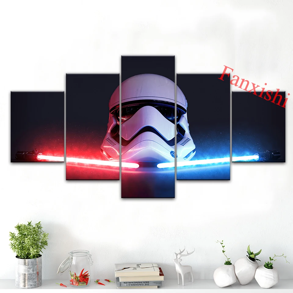 Star Wars Movie Posters And Prints 5 Pieces Storm Trooper Modern Wall Art Canvas Painting Modular Picture Home Living Room Decor
Star Wars Movie Posters And Prints 5 Pieces Storm Trooper Modern Wall Art Canvas Painting Modular Picture Home Living Room Decor