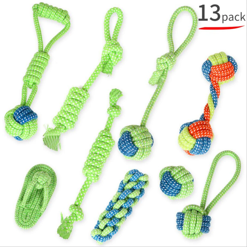 1 Pcs Dog Chew Rope Bite Resistant For Small Pet Cleaning Teeth Puppy Dogs Rope Knot Ball Toys Playing Animals
1 Pcs Dog Chew Rope Bite Resistant For Small Pet Cleaning Teeth Puppy Dogs Rope Knot Ball Toys Playing Animals