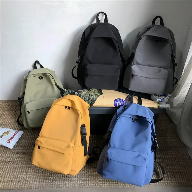BIKAB Nylon Solid Color Lightweight Backpack Travel Girl Schoolbag Simple Solid Color Multifunctional Large Capacity Backpack
BIKAB Nylon Solid Color Lightweight Backpack Travel Girl Schoolbag Simple Solid Color Multifunctional Large Capacity Backpack