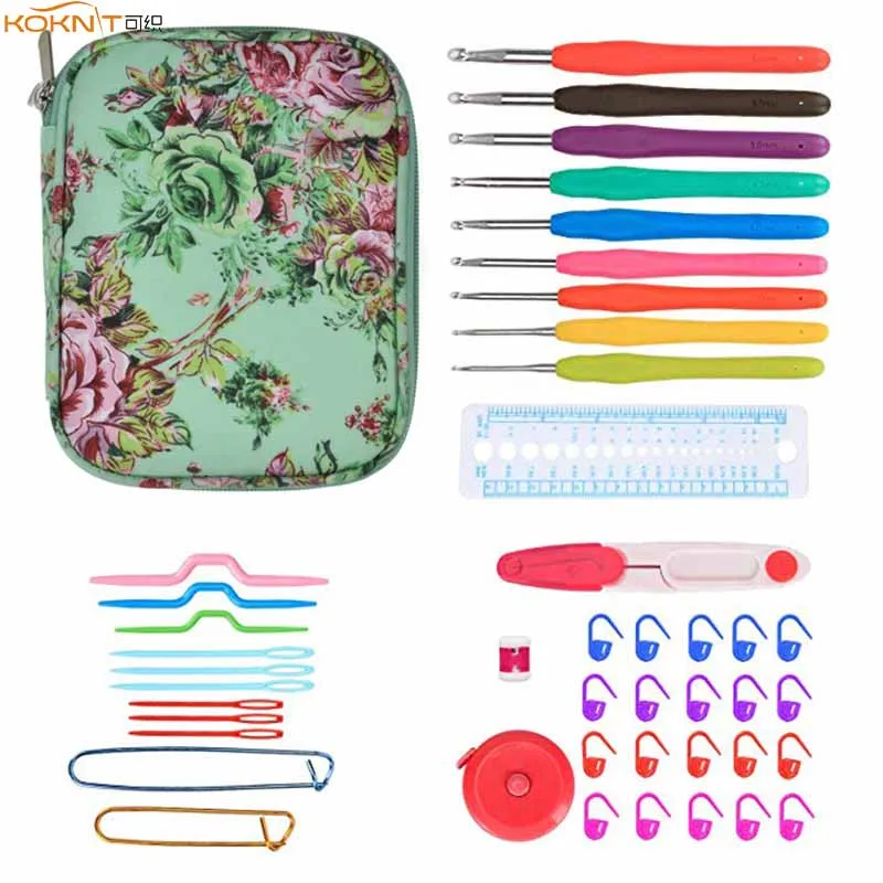 Набор крючков KOKNIT 45 шт., эргономичные спицы с мягкой ручкой, для вязания свитеров, Набор для творчества, для одежды, шарфов
Набор крючков KOKNIT 45 шт., эргономичные спицы с мягкой ручкой, для вязания свитеров, Набор для творчества, для одежды, шарфов