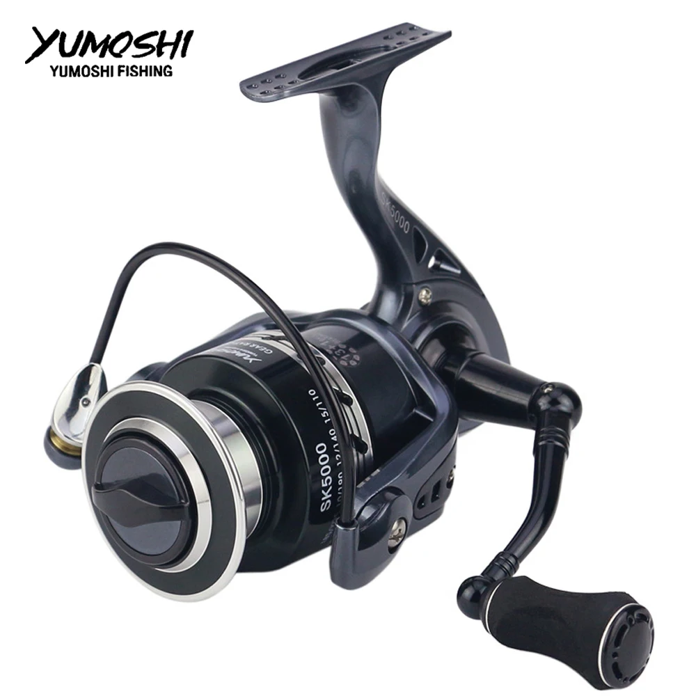 Новинка yumoshi 13 + 1BB 5 5: 1 ЧПУ рокер металлическая Рыболовная катушка pesca ловля карпа