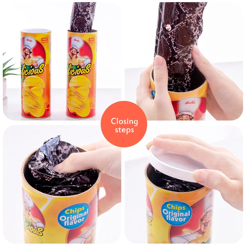 2021 New Prank Props Potato Snake Potato Chip Funny Tricky Toys Can Jump Fake Snake April Fool Day Halloween Party Decoration 
2021 New Prank Props Potato Snake Potato Chip Funny Tricky Toys Can Jump Fake Snake April Fool Day Halloween Party Decoration