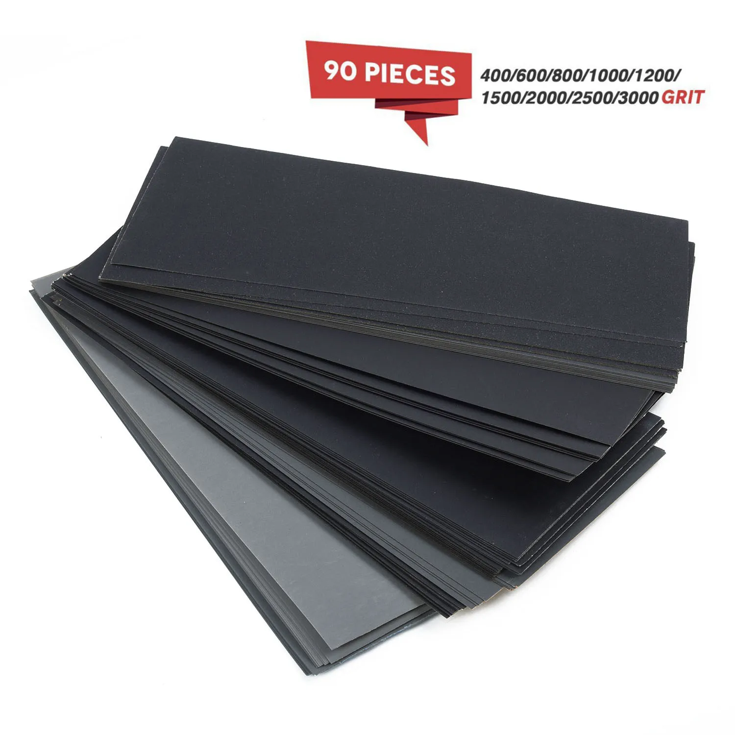 90pcs Wet Dry Sandpaper 400 To 3000 Grit Assortment Abrasive Paper Sheets For Automotive Sanding Wood Furniture Finishing
90pcs Wet Dry Sandpaper 400 To 3000 Grit Assortment Abrasive Paper Sheets For Automotive Sanding Wood Furniture Finishing