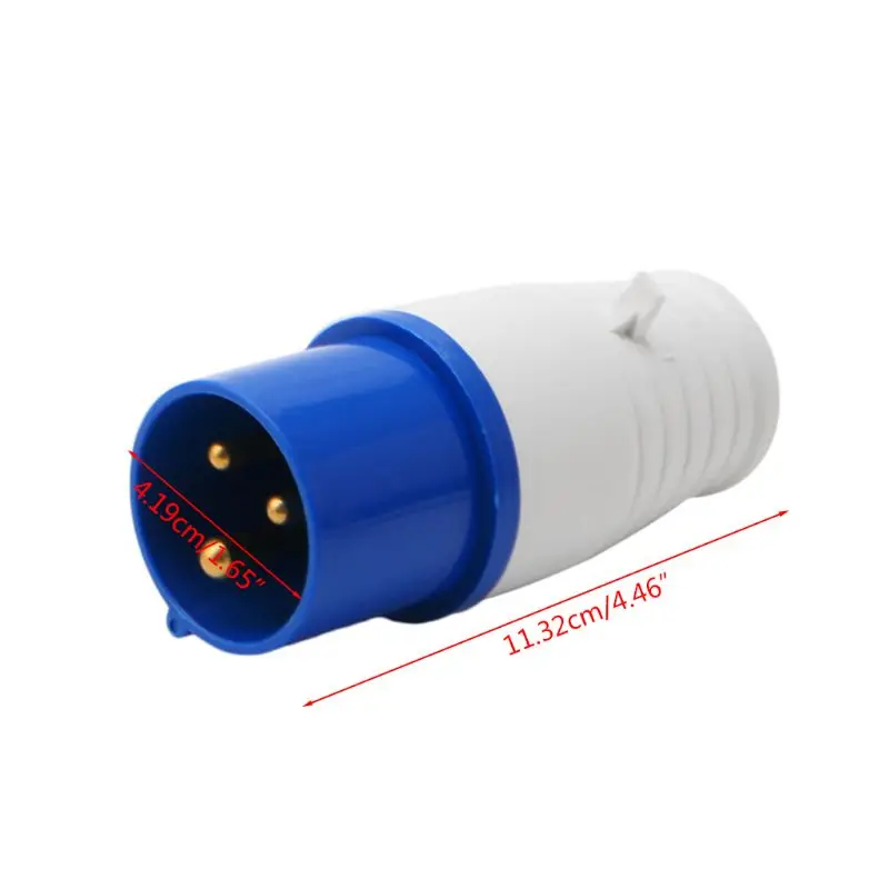 16 Amp 3 Pin Industrial Plug 220-250V Weatherproof IP44 2P+E 3Phase 16A 649E
16 Amp 3 Pin Industrial Plug 220-250V Weatherproof IP44 2P+E 3Phase 16A 649E