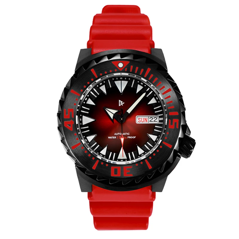Часы наручные Retangula RDUNAE Monster NH36A Мужские автоматические, светящиеся механические с сапфировым стеклом, водонепроницаемость 150 м 
Часы наручные Retangula RDUNAE Monster NH36A Мужские автоматические, светящиеся механические с сапфировым стеклом, водонепроницаемость 150 м