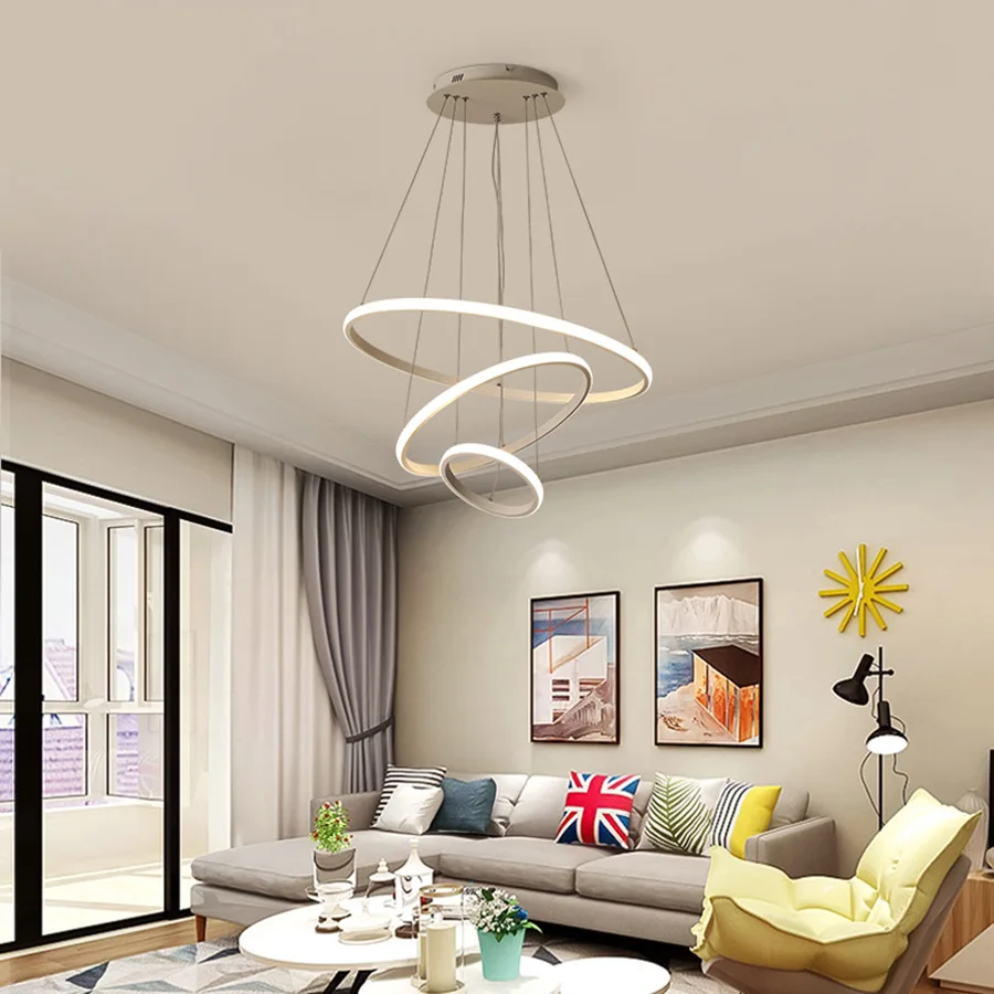 Modern LED Chandeliers Light For Dining Living Room Rings Luxury Lustre Hours White Black Suspension Lamp With Remote Control
Modern LED Chandeliers Light For Dining Living Room Rings Luxury Lustre Hours White Black Suspension Lamp With Remote Control