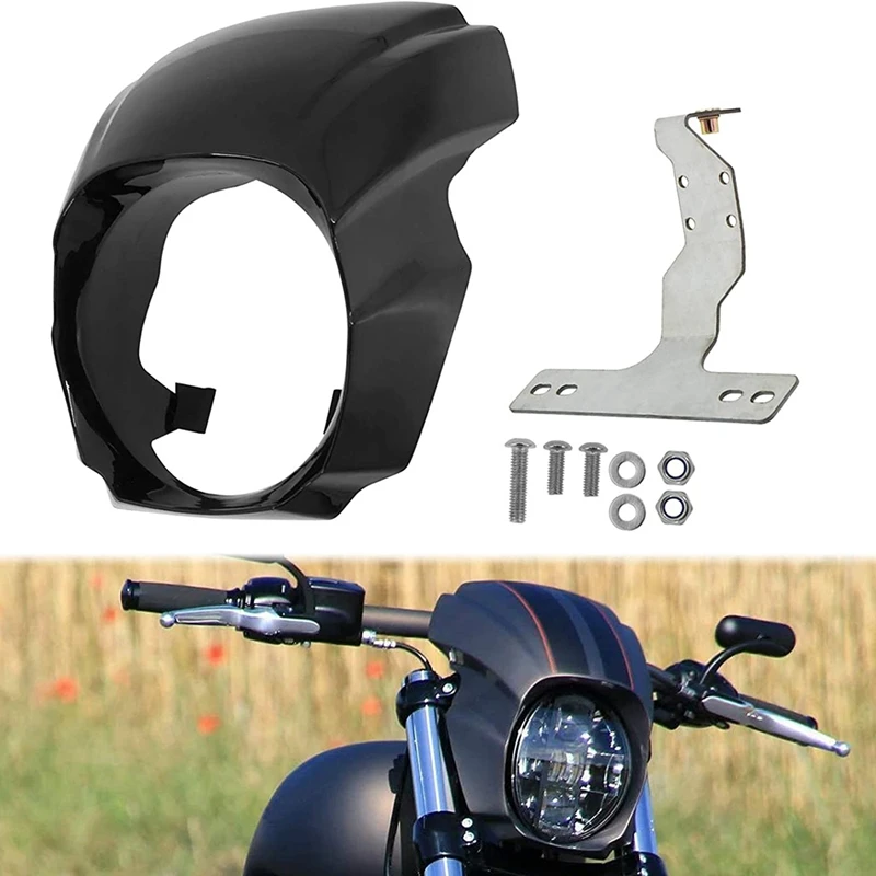 Motorcycle Headlight Fairing Cover Fit for Softail Breakout 2018-2020 Gloss Black 
Motorcycle Headlight Fairing Cover Fit for Softail Breakout 2018-2020 Gloss Black