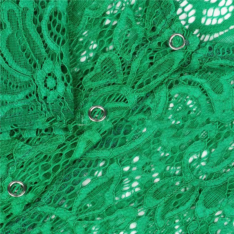 2021 Sexy Women Lace Romper Ladies Bodycon Jumpsuit V-neck Boduycon Button Long Sleeve Leotard Playsuit Bodysuit Homewear
2021 Sexy Women Lace Romper Ladies Bodycon Jumpsuit V-neck Boduycon Button Long Sleeve Leotard Playsuit Bodysuit Homewear