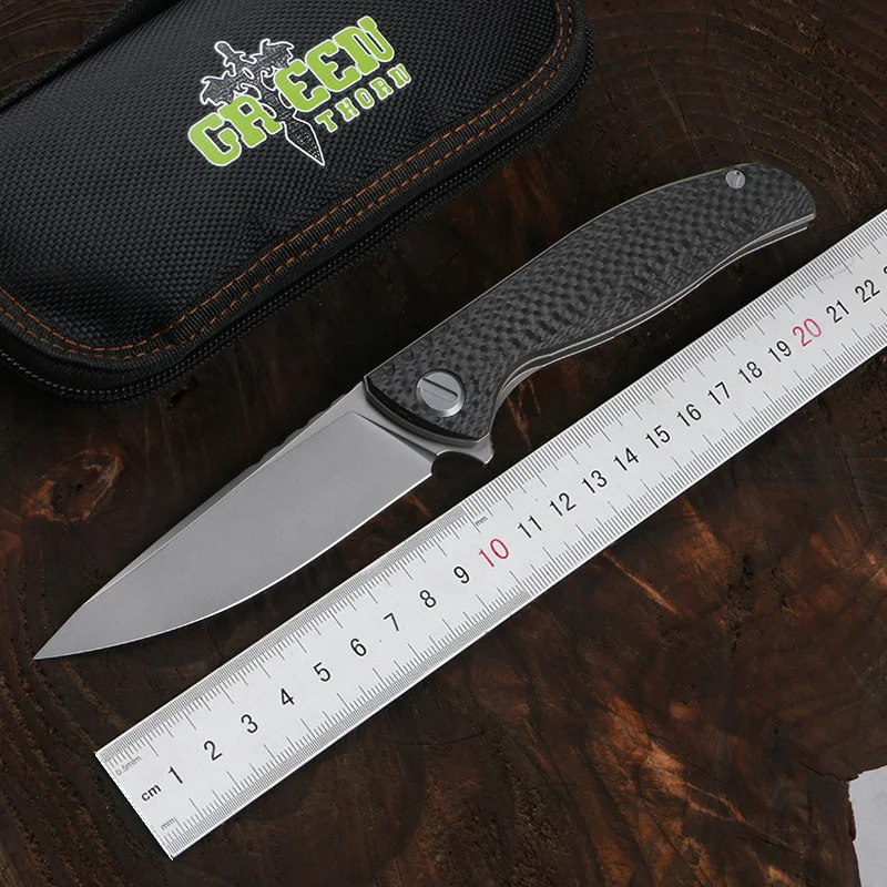 Лезвие Green thorn f3ns k110 ручка из титана и углеродного волокна практичный Походный нож