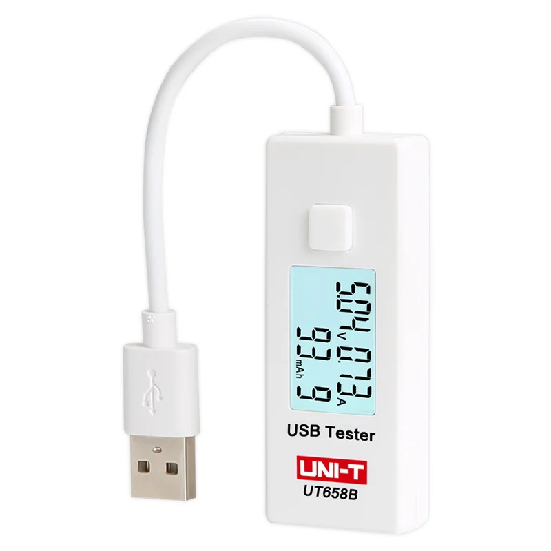 UNI T UT658B USB Tester Phone Computer Charging Voltage Current Energy Monitor LCD Backlight
UNI T UT658B USB Tester Phone Computer Charging Voltage Current Energy Monitor LCD Backlight