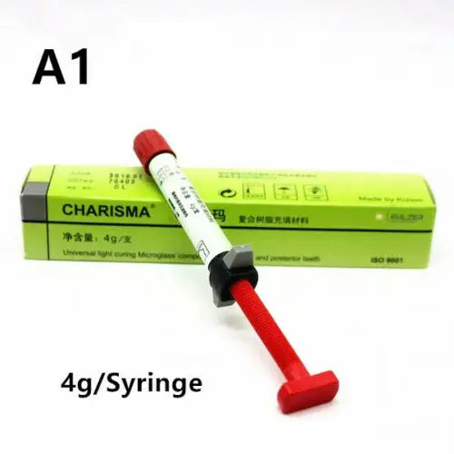 1~50 pcs Dental Charisma Universal Light Curing Microglass Composite 4g Syringe A1
1~50 pcs Dental Charisma Universal Light Curing Microglass Composite 4g Syringe A1