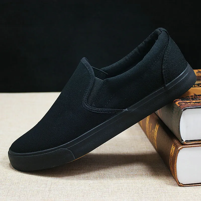 Canvas shoes men's shoes all black casual solid color large size zapatos de hombre mens loafers chunky sneakers 698
Canvas shoes men's shoes all black casual solid color large size zapatos de hombre mens loafers chunky sneakers 698