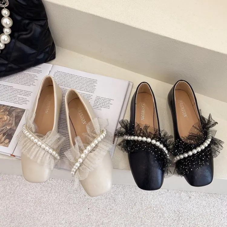 Shoes Woman Comfortable And Elegant Casual Female Sneakers Modis Pearl Decorateion All-Match Shallow Mouth Flats Square Toe 2021
Shoes Woman Comfortable And Elegant Casual Female Sneakers Modis Pearl Decorateion All-Match Shallow Mouth Flats Square Toe 2021