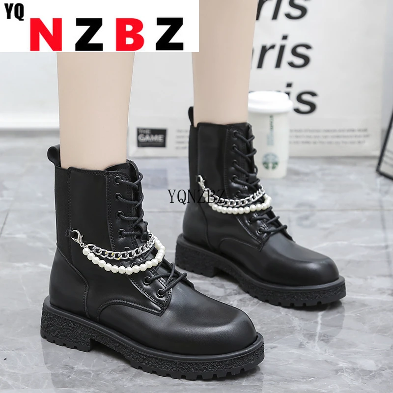 Autumn Punk Metal Chain Pu Leather Ankle Boots for Women 2021 New Black Ladies Chunky Platform Lace Up Shoes Botines De Mujer
Autumn Punk Metal Chain Pu Leather Ankle Boots for Women 2021 New Black Ladies Chunky Platform Lace Up Shoes Botines De Mujer