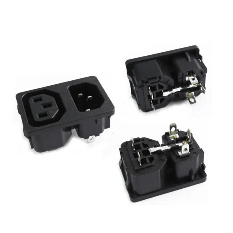 IEC320 C14 комбинированная двухсторонняя розетка на вход C13 электрическая