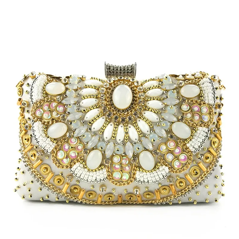 Arabic Luxury Dubai Diamond Crystal Women Bag Beaded Wedding Evening Party Handbag
Arabic Luxury Dubai Diamond Crystal Women Bag Beaded Wedding Evening Party Handbag