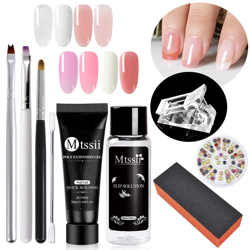 Mtssii Acrylic Poly Nail Extension Gel Set Pink White Clear Crystal LED Builder Nail Gel Tips Jelly Nail Building Manicure Set
Mtssii Acrylic Poly Nail Extension Gel Set Pink White Clear Crystal LED Builder Nail Gel Tips Jelly Nail Building Manicure Set