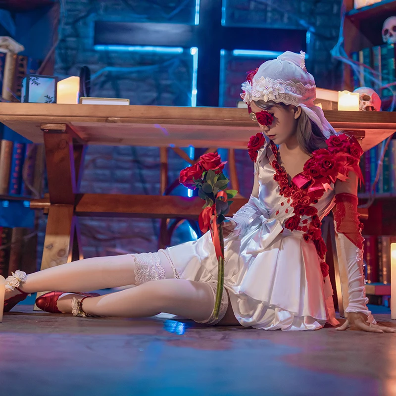 Anime! Identity V Vera Nair Cosplay Costume Scarlet Bride New Skin Flower Wedding Dress Halloween Xmas Costumes for Women Girls
Anime! Identity V Vera Nair Cosplay Costume Scarlet Bride New Skin Flower Wedding Dress Halloween Xmas Costumes for Women Girls